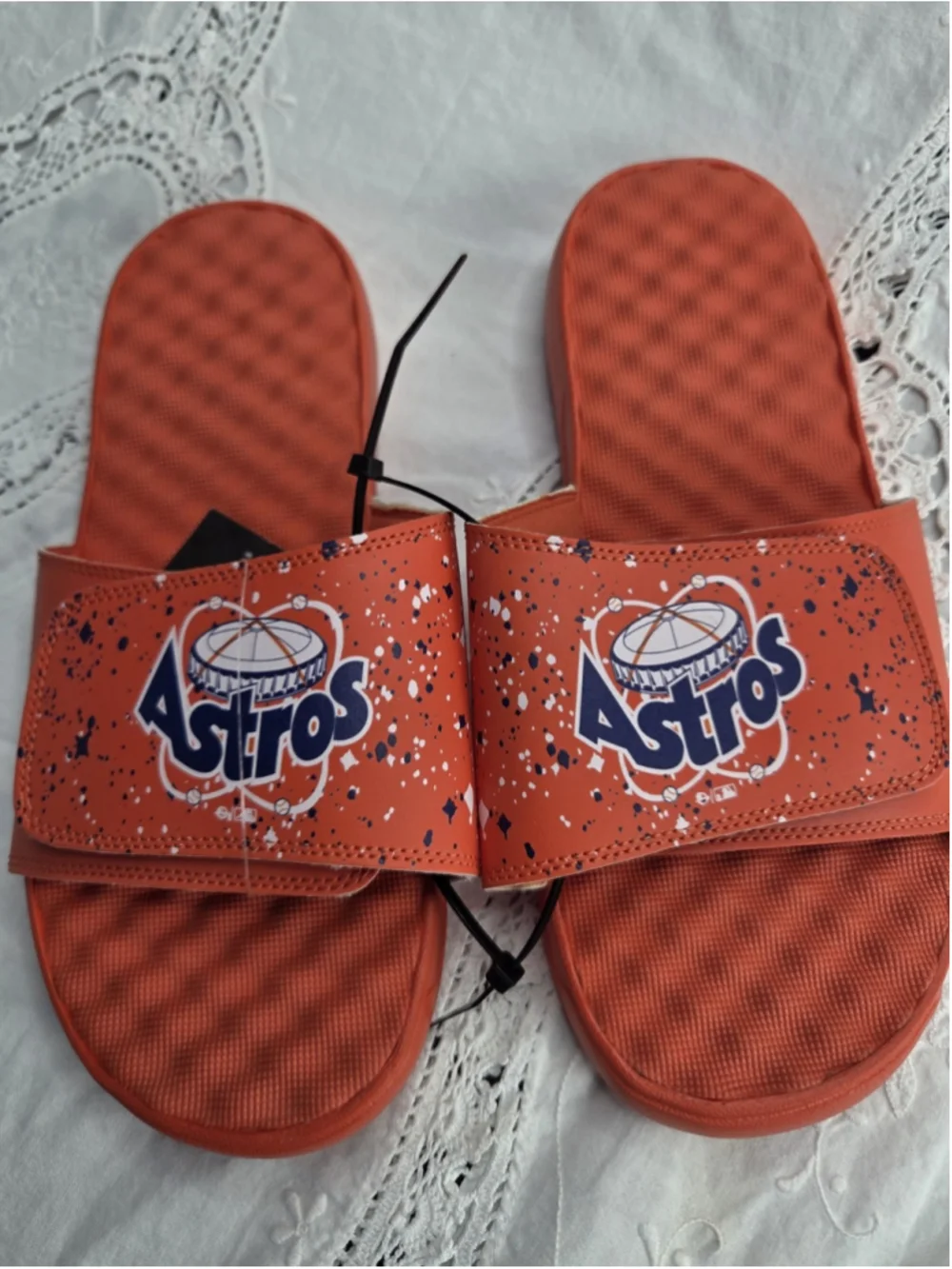 ISlide Houston Astros Slide Sandals Mens Size 10 Orange MLB Baseball Slides #856